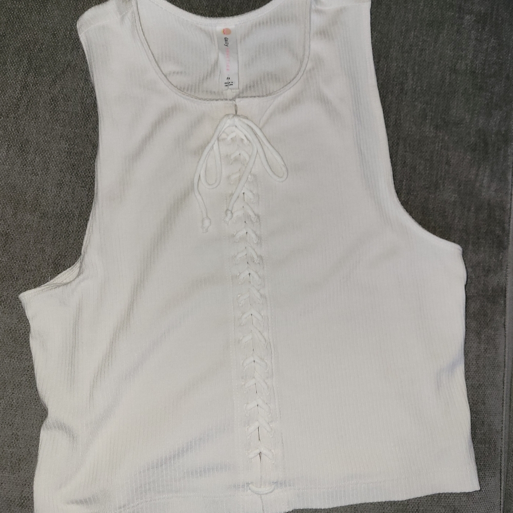 Anthropologie Daily Practice ribbed tank.